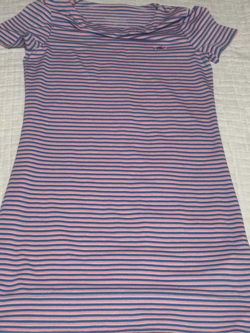 Vineyard Vines Pink and Blue Striped Knit Dress